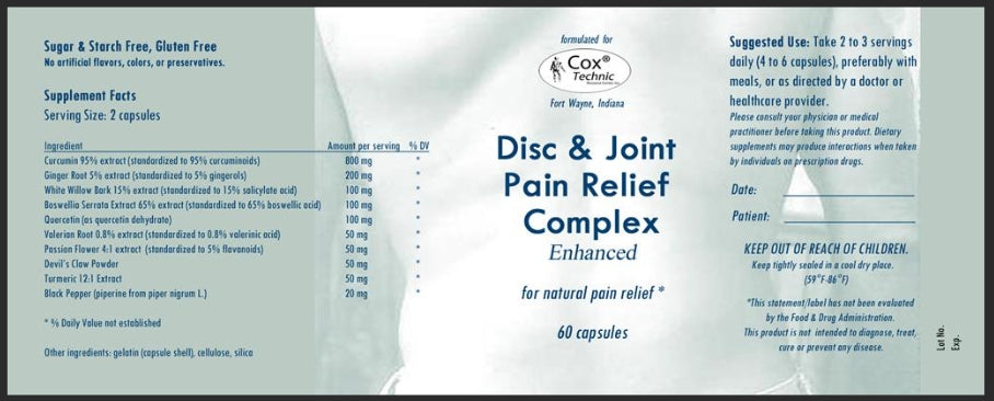 Disc & Joint Pain Relief Complex - Enhanced
