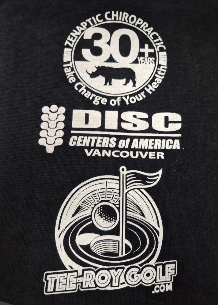 Golf Towel- DCOA, Zenaptic Chiropractic, Tee-Roy.com