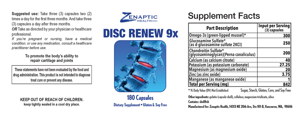 NEW Disc Renew 9x- Repair & Relief complex
