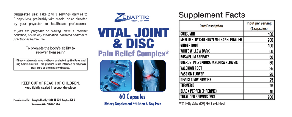 NEW Vital Joint & Disc - Pain Relief Complex