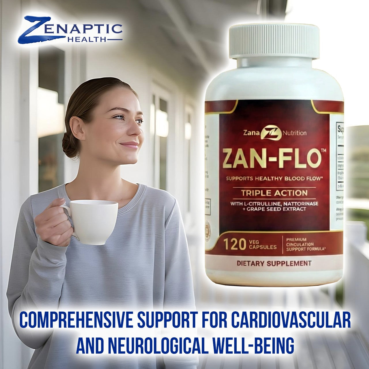 Zana Nutrition Zan-Flo- Triple Action Circulation Support