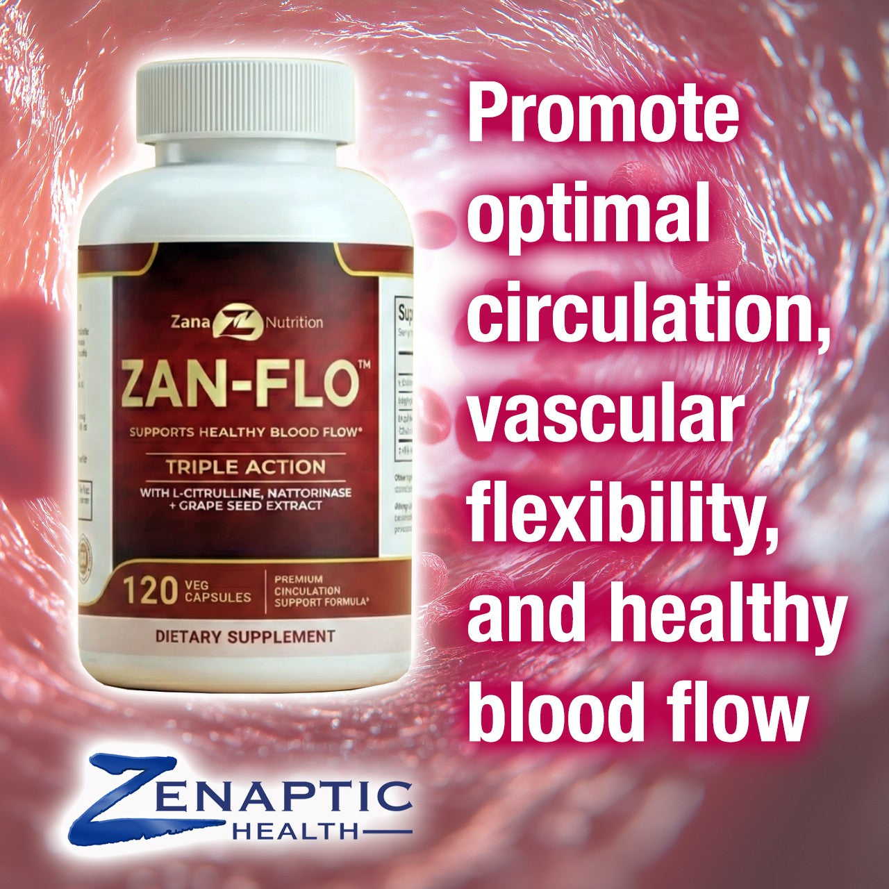 Zana Nutrition Zan-Flo- Triple Action Circulation Support