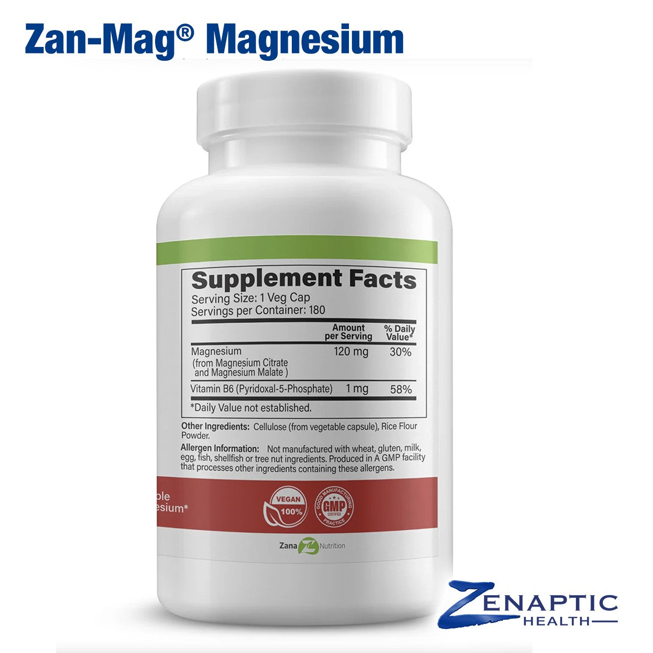 Zan-Mag Magnesium with B6