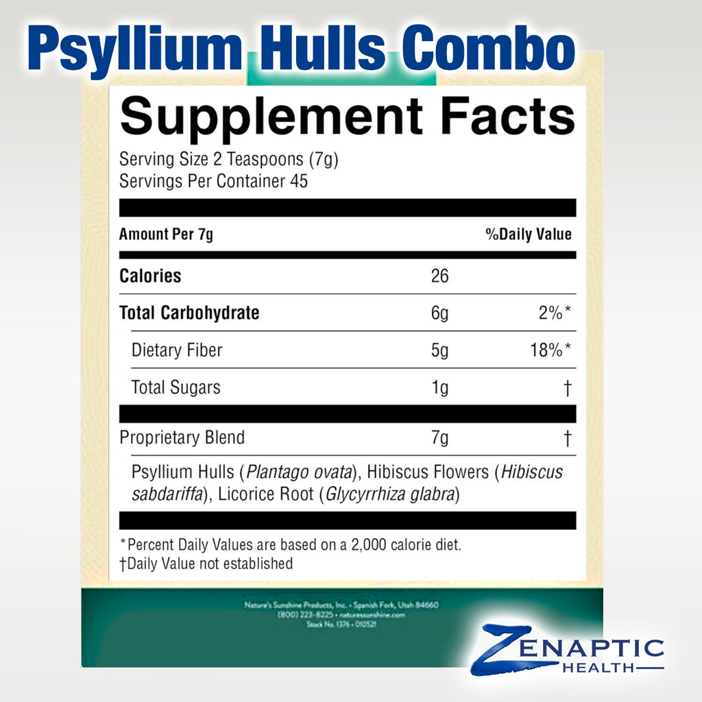 Nature's Sunshine Psyllium Hulls Combo powder