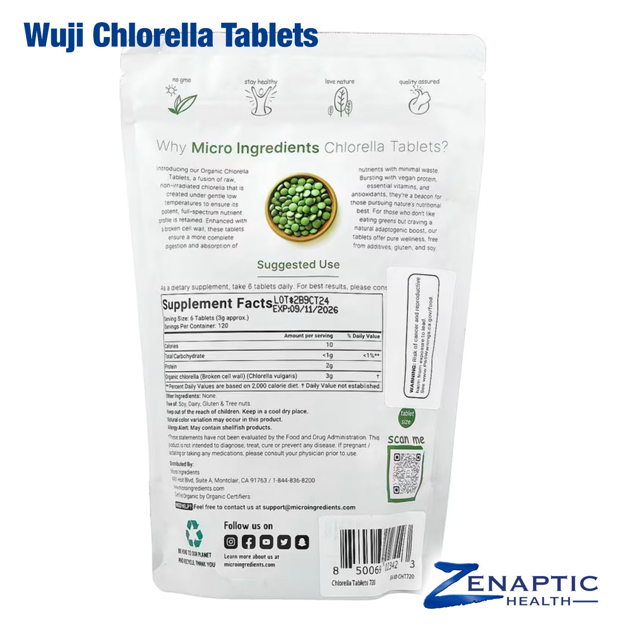 Organic Wuji Chlorella